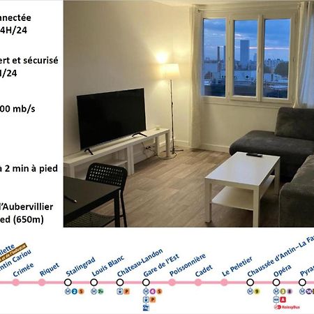 Logement Spacieux A 15Min De Paris - Free Parking - Free Wifi Pantin Bagian luar foto